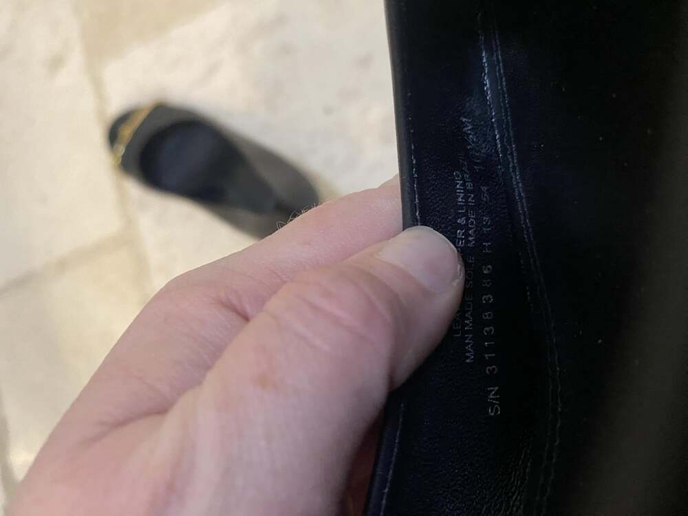Tory Burch Pacey Shoes Womens Size 10.5 Black Wedge Round Toe Logo Patent Pumps - Picture 5 of 5
